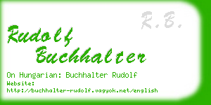 rudolf buchhalter business card